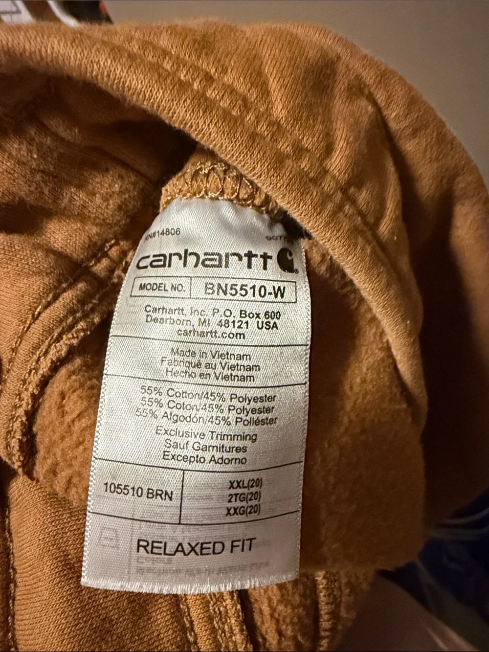 Carhartt Men's Drawstring Joggers in Camel Brown
